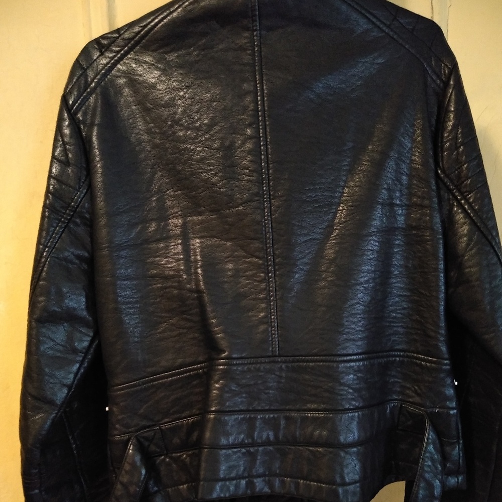Faux leather jacket/ coat